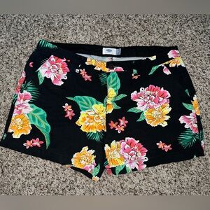 Old Navy Casual Floral Shorts 100% Cotton Size 12